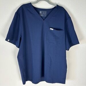 Figs‎ XXL men's Navy Blue Chisec scrub top